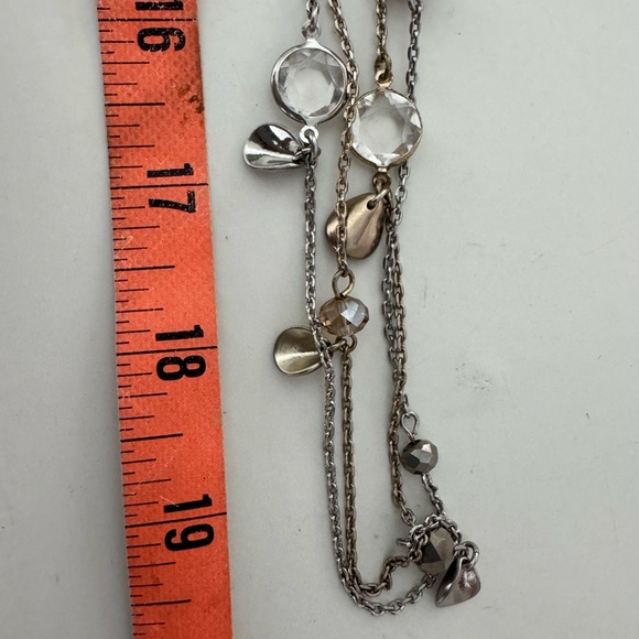 Elegant 19” Silver and Gold Women's Necklace - Picture 4 of 4